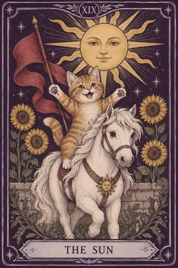 ภาพประกอบไพ่ The Sun