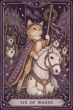 ไพ่ Six of Wands