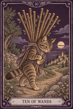 ไพ่ Ten of Wands