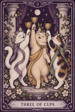 ไพ่ Three of Cups