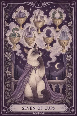 ไพ่ Seven of Cups