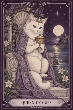 ไพ่ Queen of Cups