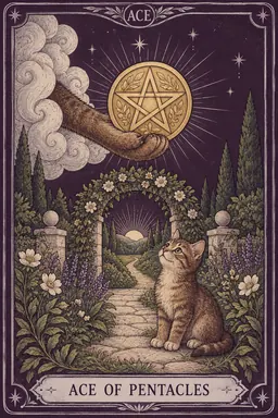 ไพ่ Ace of Pentacles