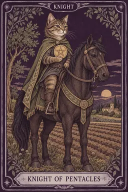 ไพ่ Knight of Pentacles