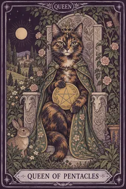 ไพ่ Queen of Pentacles